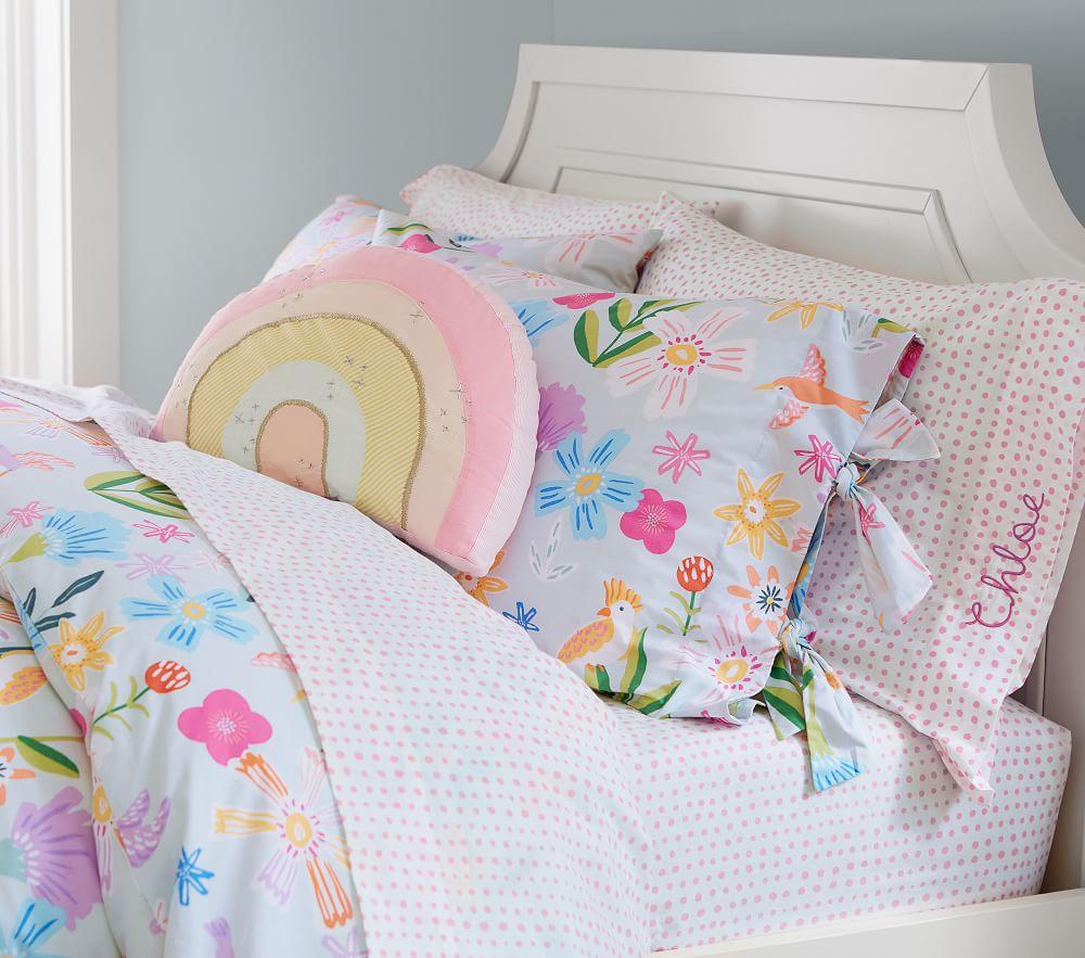 Girls floral quilt top